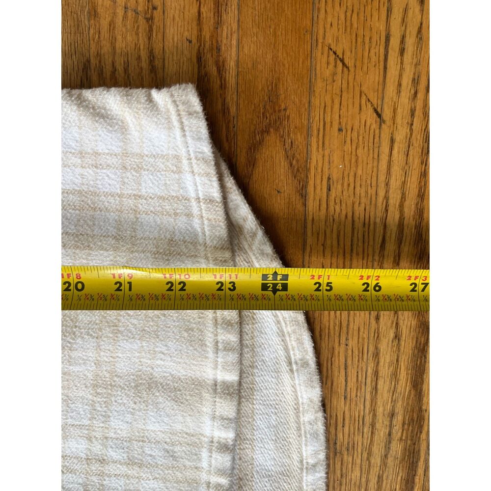OUTERKNOWN Gray Plaid Long Sleeve Button Up Top Shirt Women's Size Medium - Picture 7 of 10